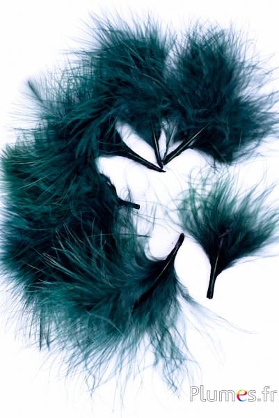 Kalkoen maraboe - 4-7 cm - dennengroen